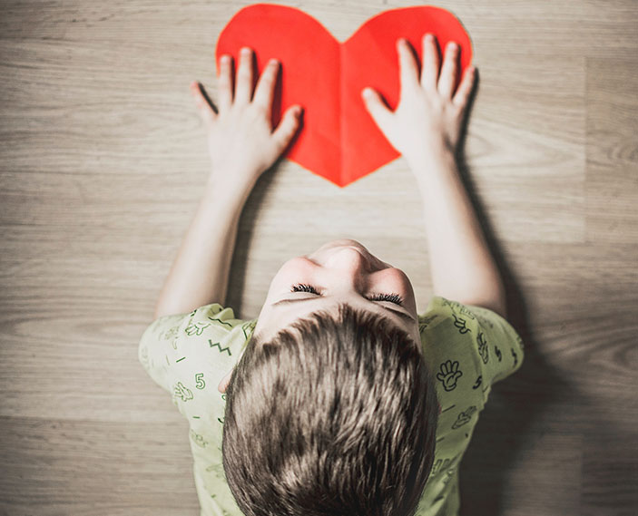 Child with a Paper Heart